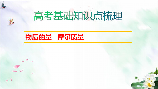 高考二轮复习物质的量基础知识归纳+课件