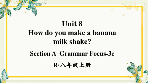 统编人教版八年级英语上册优质课件 第2课时(Section A Grammar Focus-3c)