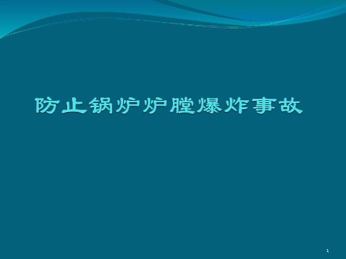 防止锅炉炉膛爆炸事故ppt课件