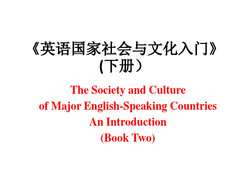 英语国家社会与文化入门下册PPT教学课件-U19