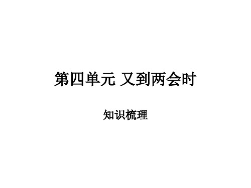 九年级政治又到两会时(教学课件2019)