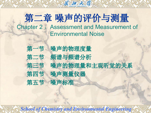 2. 噪声的评价与测量.1