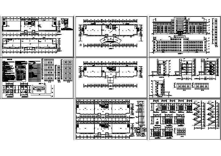 某多层办公楼建筑施工cad设计图纸