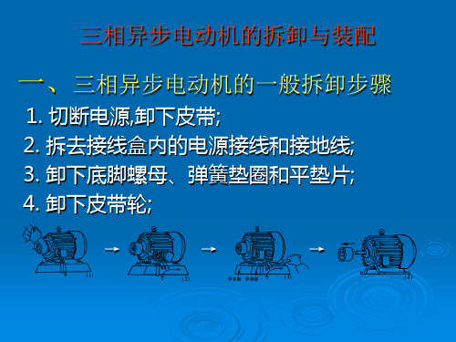 三相异步电动机的拆卸与装配