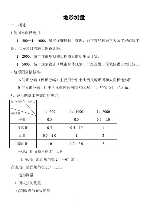 地形测量