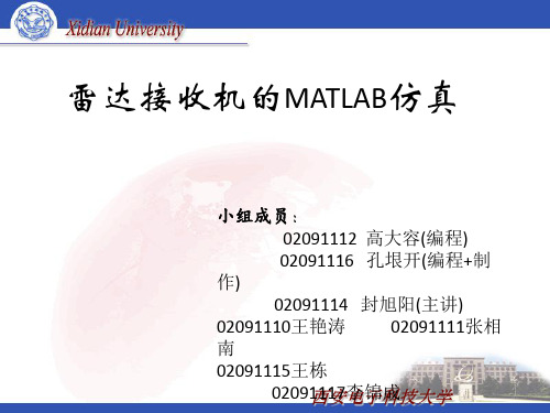 雷达接收机的MATLAB仿真