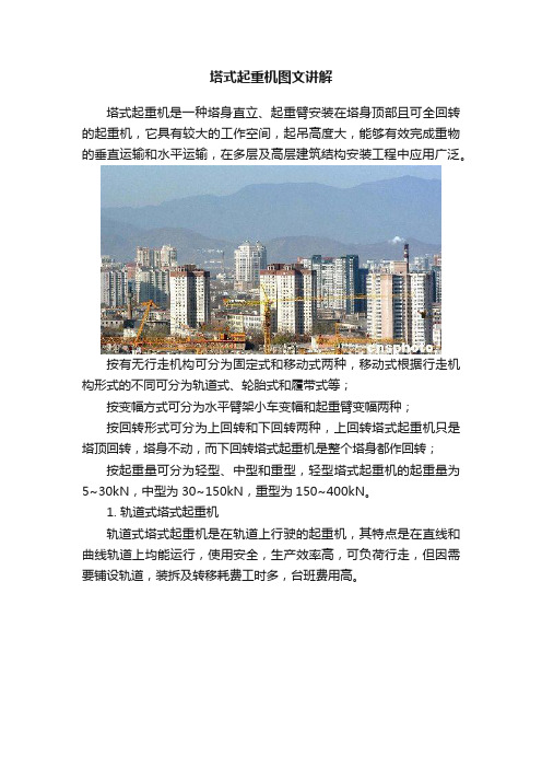 塔式起重机图文讲解