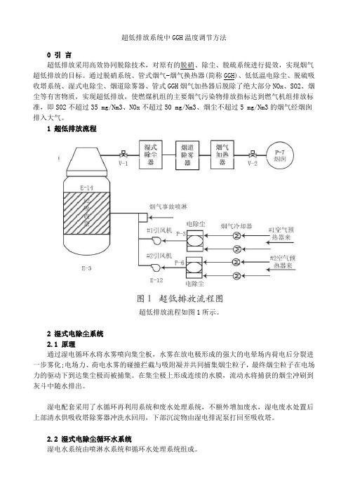 超低排放系统中GGH温度调节方法