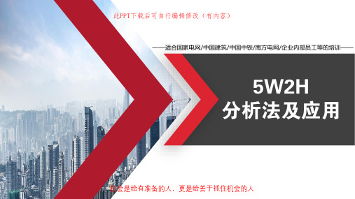 5W2H分析法及应用PPT