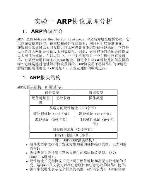 ARP协议原理分析