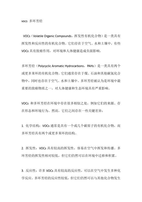 vocs 多环芳烃