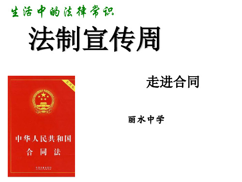 高中政治人教版选修5专题3.1走近合同课件(共23张PPT)