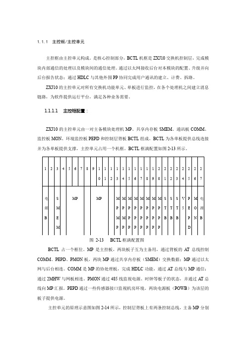 交换设备运行与维护控制机框