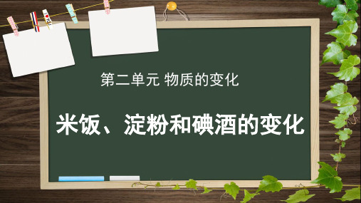 《3 米饭、淀粉和碘酒的变化》示范公开课教学课件【教科版六年级科学下册】