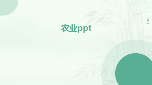 农业ppt