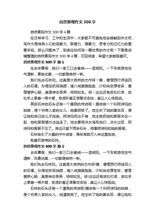 自然景观作文300字