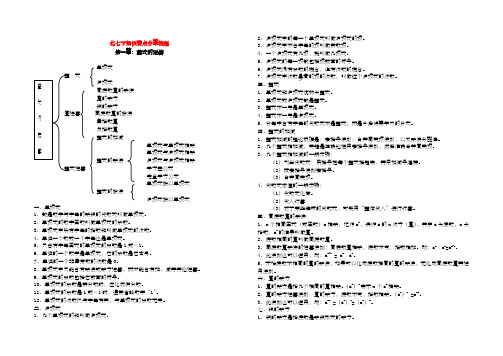 北师大版七年级数学下册数学各章节知识点总结