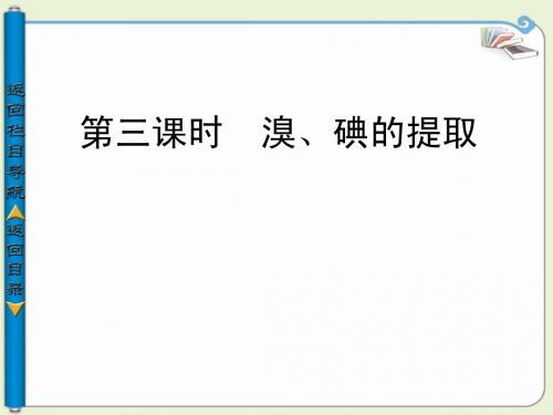 高中化学  第三课时 溴、碘的提取