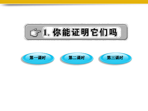 九年级数学上册1.1《你能证明它们吗》课件 北师大版