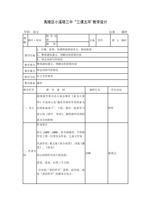 荷叶母亲