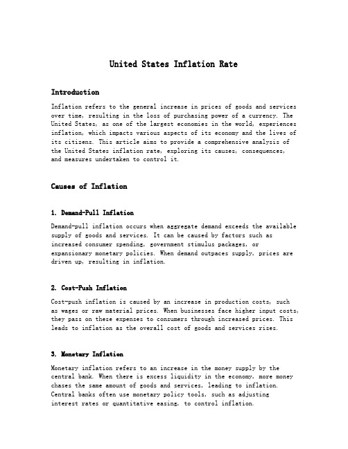 united states inflation rate