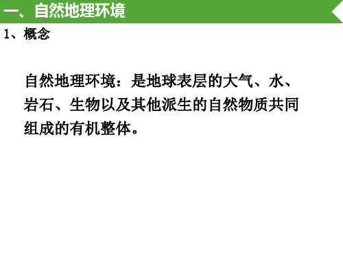 湘教版高中地理必修一第三章第一节《自然地理要素变化与环境变迁》课件(共32张PPT)