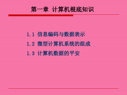 计算机硬件基础知识ppt课件