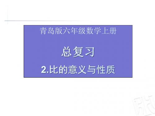 青岛版六年级上册数学《总复习》课件(3课时)