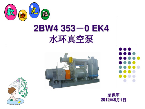 水环真空泵讲课