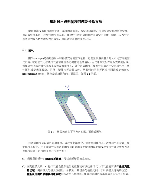 塑料射出成形制程问题及排除方法