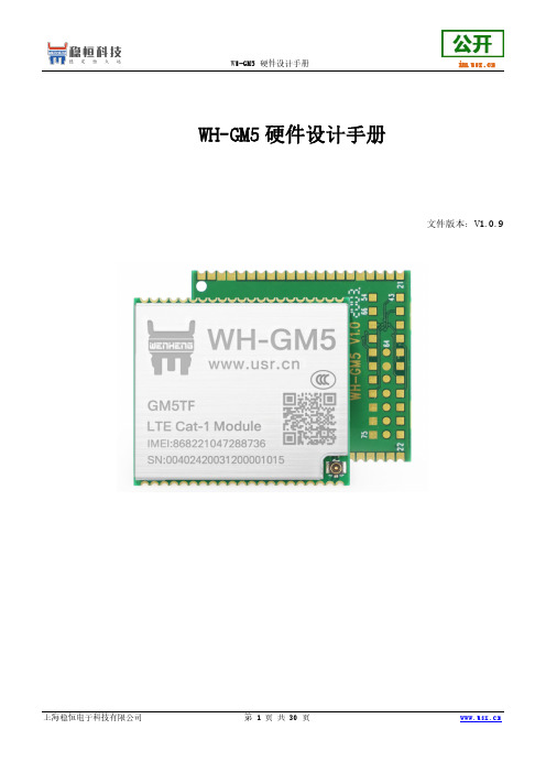 WH-GM5 硬件设计手册说明书