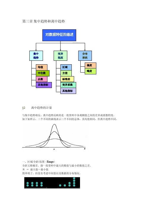 第三章集中趋势和离中趋势