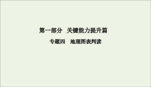 2020版高考地理二轮复习第一部分关键能力提升篇专题四地理图表判读课件