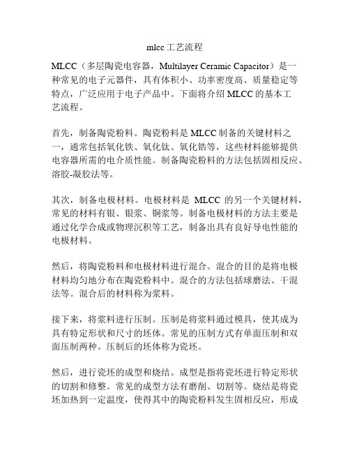 mlcc工艺流程