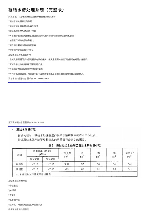 凝结水精处理系统（完整版）