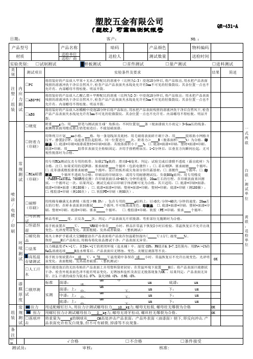 可靠性测试报告