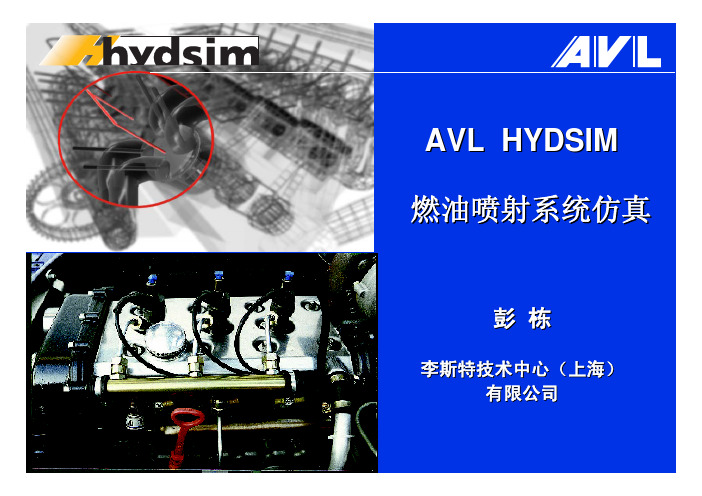 喷油系统仿真 HYDSIM