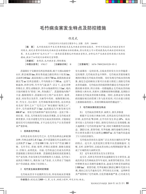 毛竹病虫害发生特点及防控措施