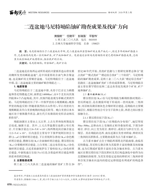 二连盆地马尼特坳陷铀矿勘查成果及找矿方向