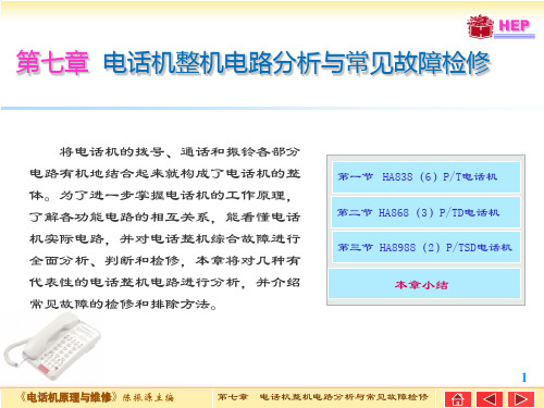 电话机原理与维修(7)