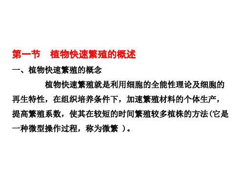 修改第四章植物离体快速繁殖ppt课件