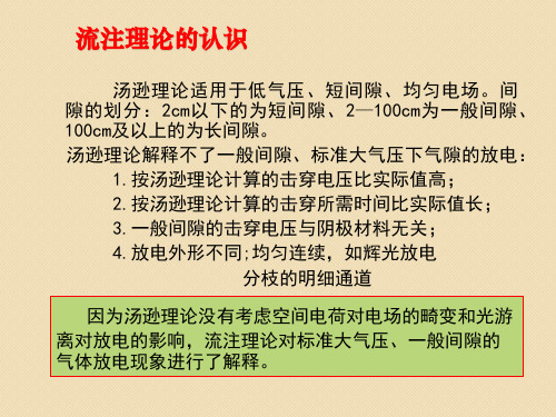 2.3-气体电介质的击穿特性(均匀电场中-流注理论)