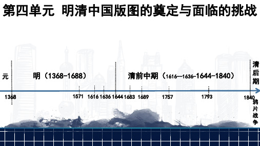 第四单元期末复习课件【新教材】统编版高中历史必修中外历史纲要上