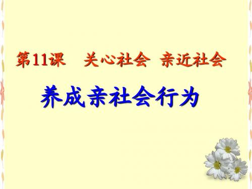 养成亲社会行为(课件)