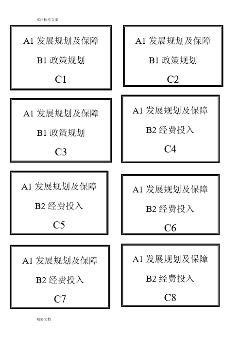 义务教育均衡发展档案盒标签(正、侧)