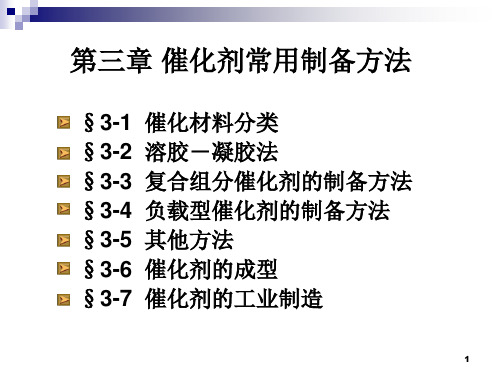 催化剂常用制备方法PPT课件