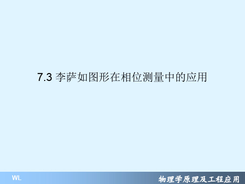 物理学原理及工程应用20703李萨如图形