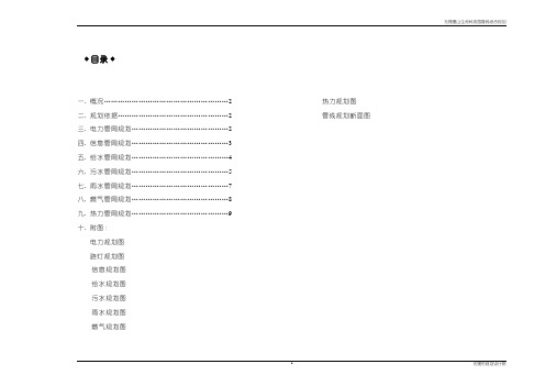 无锡惠山生命科技园管线综合规划说明