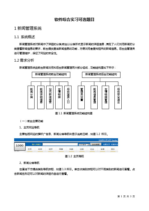 新闻管理系统