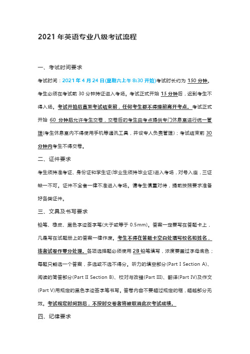 英语专四专八考试-英语专四专八考试-2021年英语专业八级考试流程